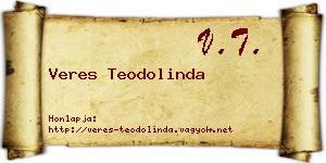 Veres Teodolinda névjegykártya